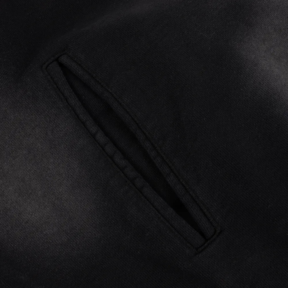 Faded Fleece Bomber Black