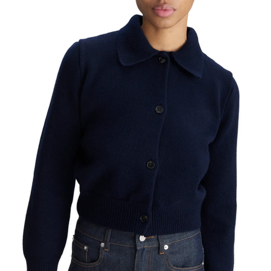 CARDIGAN WITH POLO SHIRT COLLAR