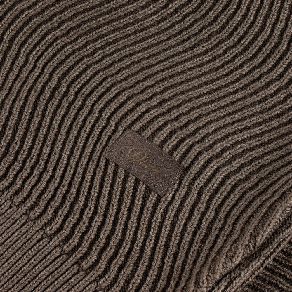 Wave Knit Sweater Brown