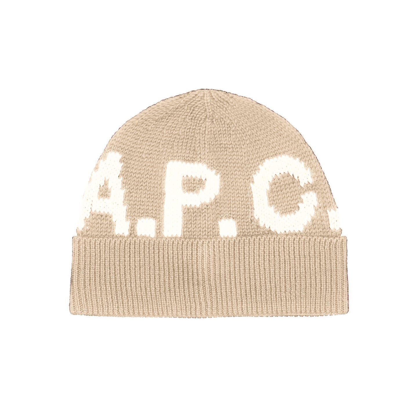 LOGO BEANIE BEIGE