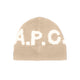 LOGO BEANIE BEIGE