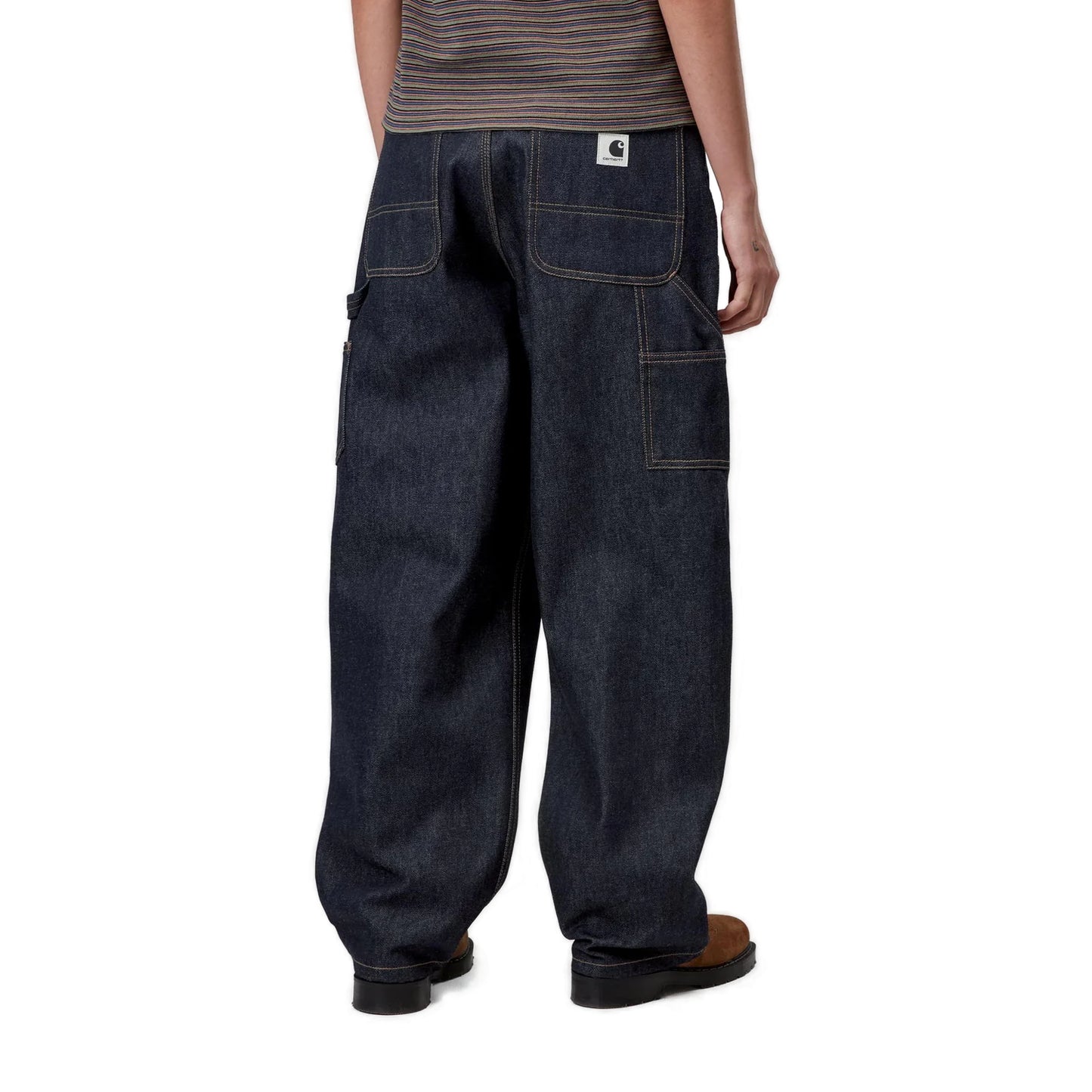 W' Brandon Double Knee Pant Blue (Rigid)