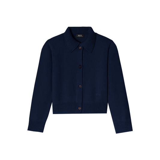 CARDIGAN WITH POLO SHIRT COLLAR