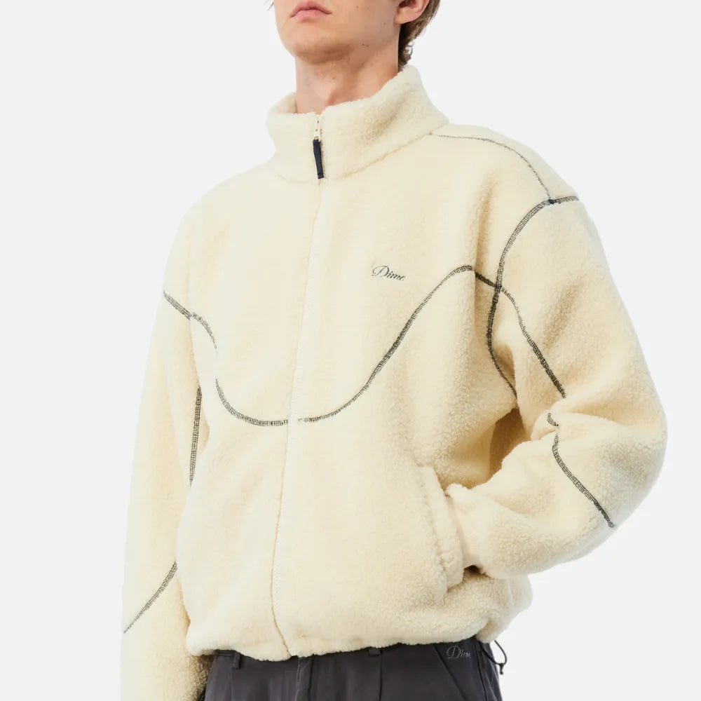 Polar Fleece Sherpa Zip Cream