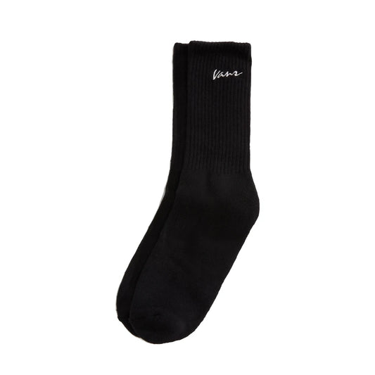 Classic Script Crew Socks – Black