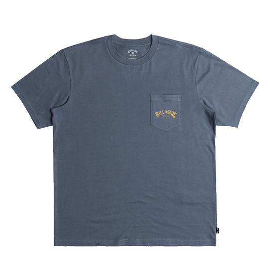 S/S Stacked Arch Slate Blue