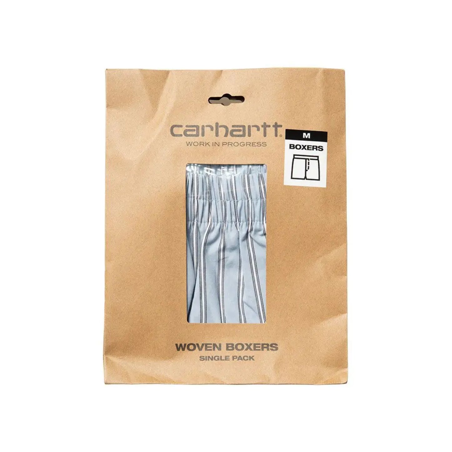 Cotton Boxer Grimsby Stripe / Blue Fog