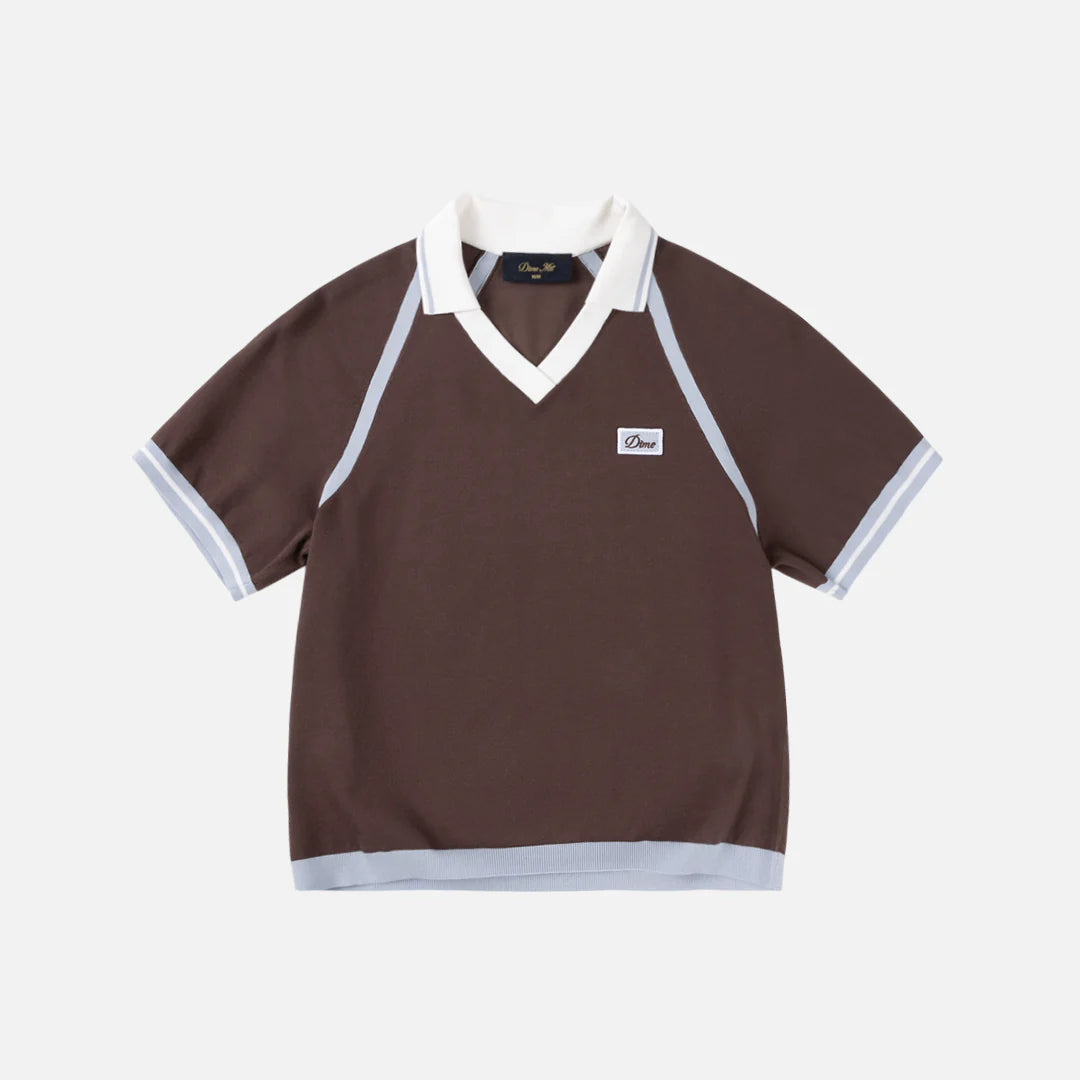 W' Knitted Jersey Brown