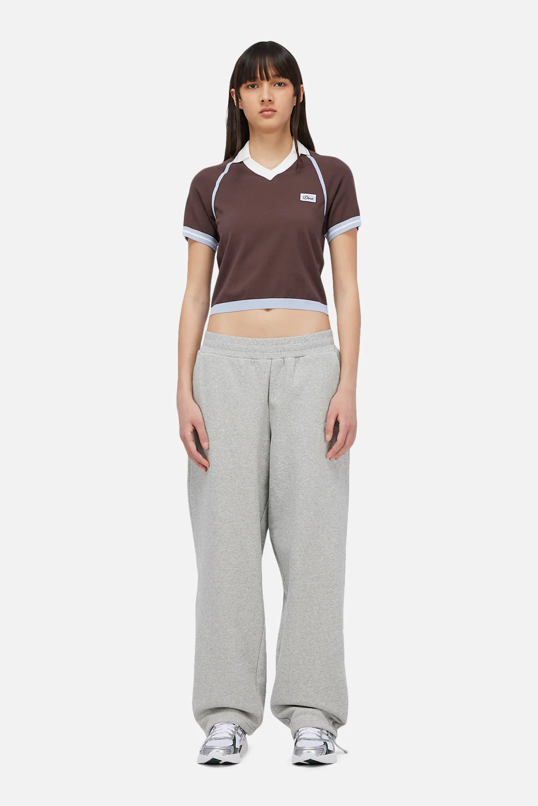 W' Knitted Jersey Brown
