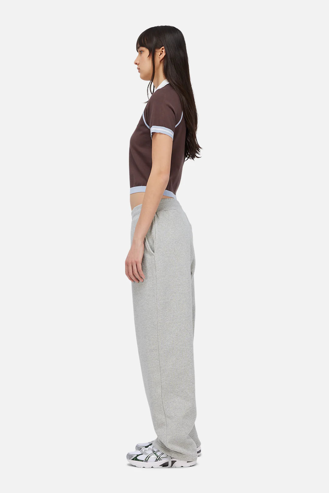W' Knitted Jersey Brown