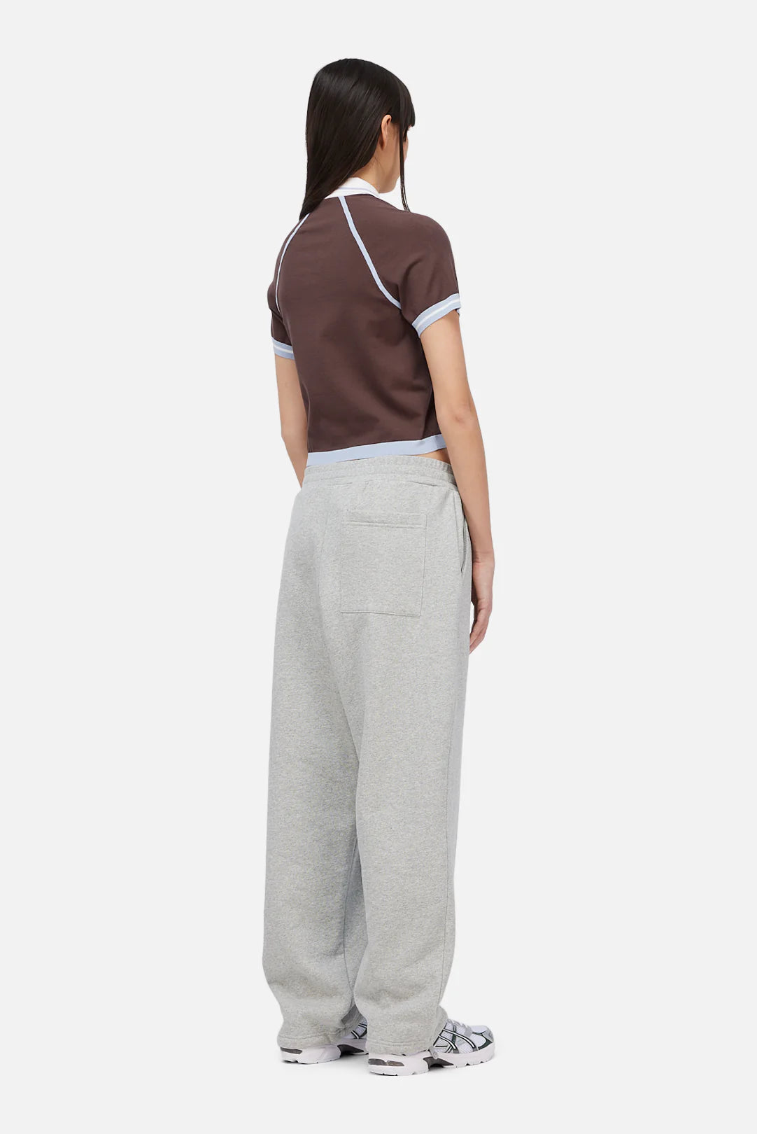 W' Knitted Jersey Brown