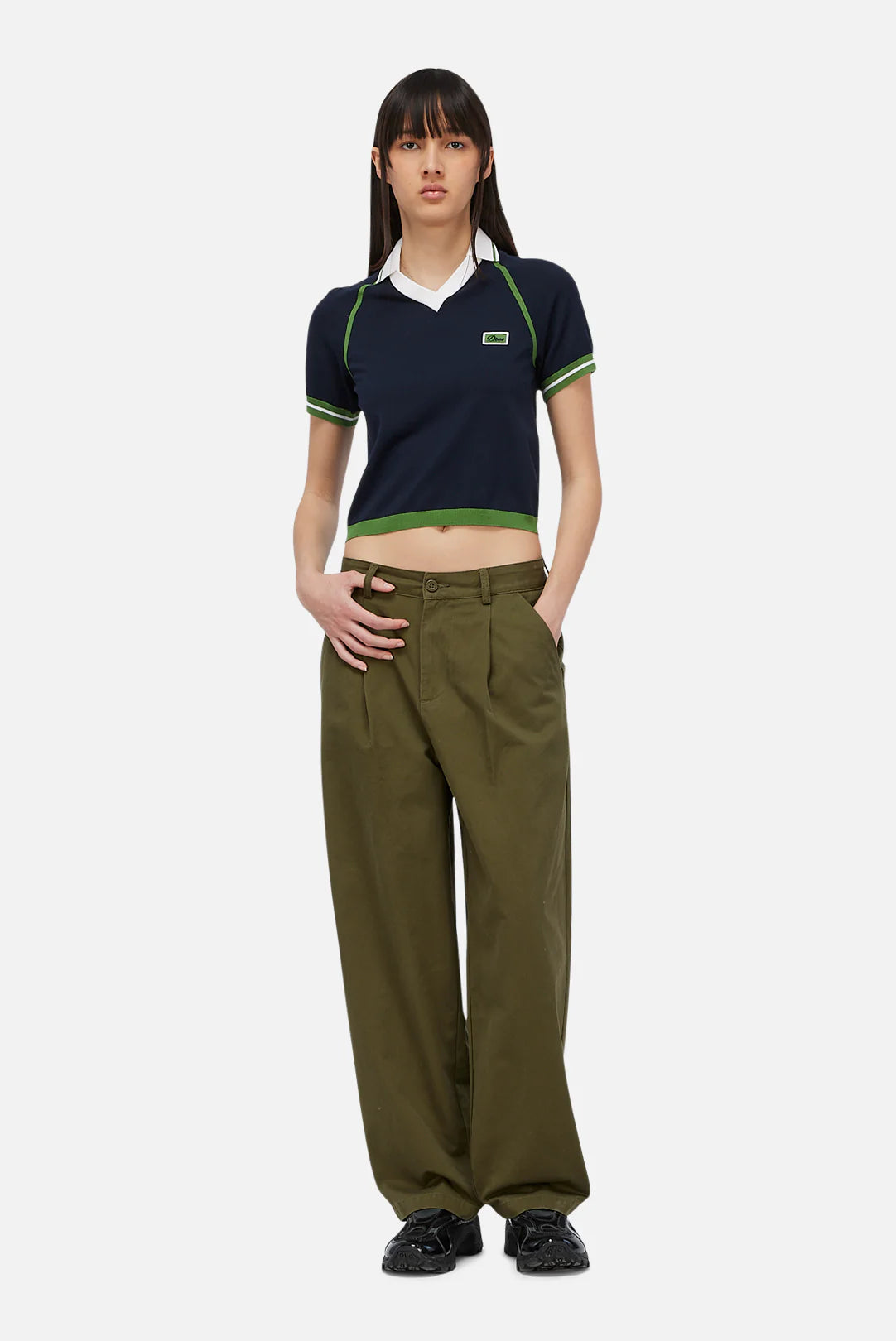 W' Knitted Jersey Navy
