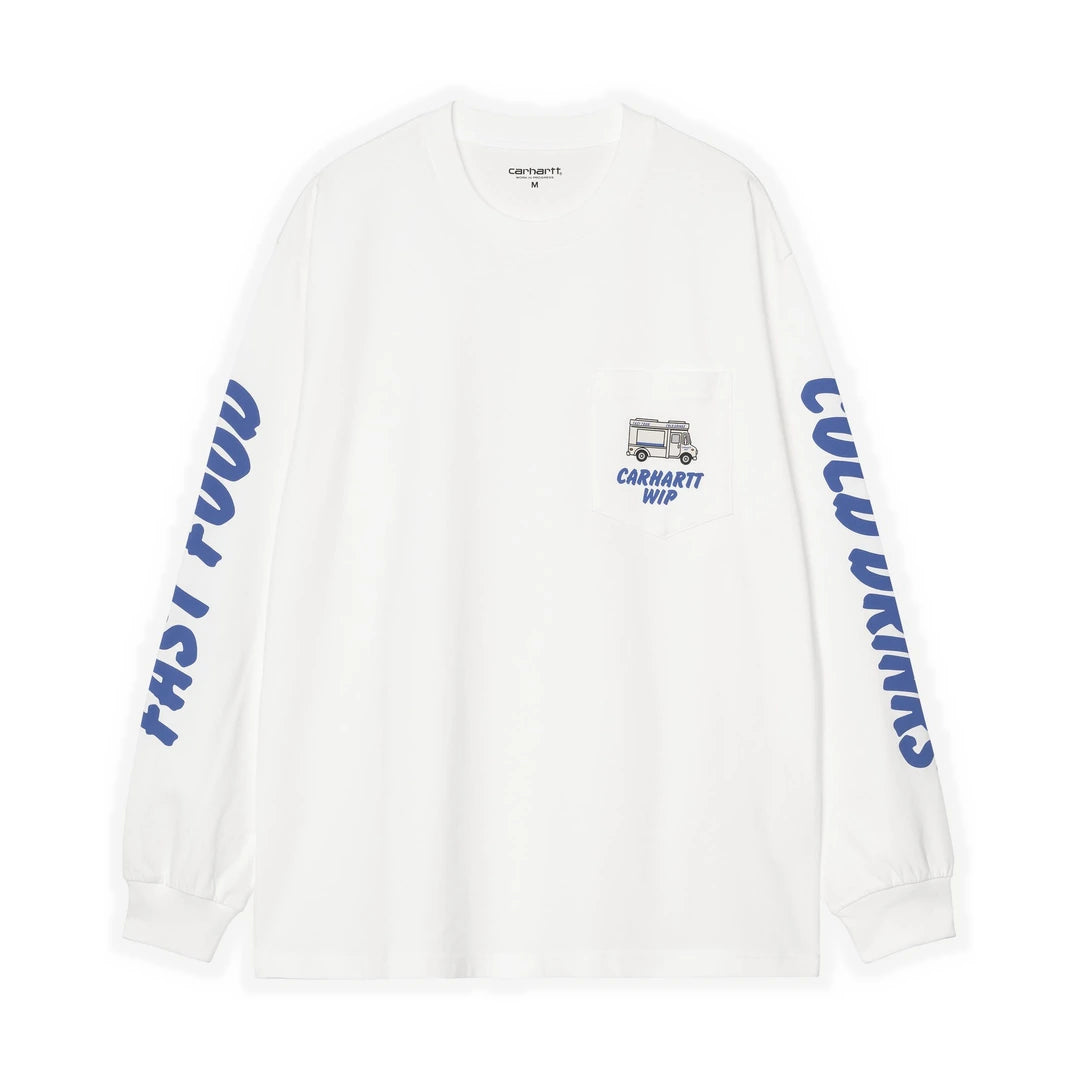 L/S Cold Drinks T-Shirt White