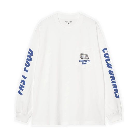 L/S Cold Drinks T-Shirt White