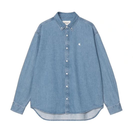 L/S Lucas Shirt Blue bleached