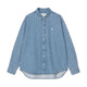 L/S Lucas Shirt Blue bleached
