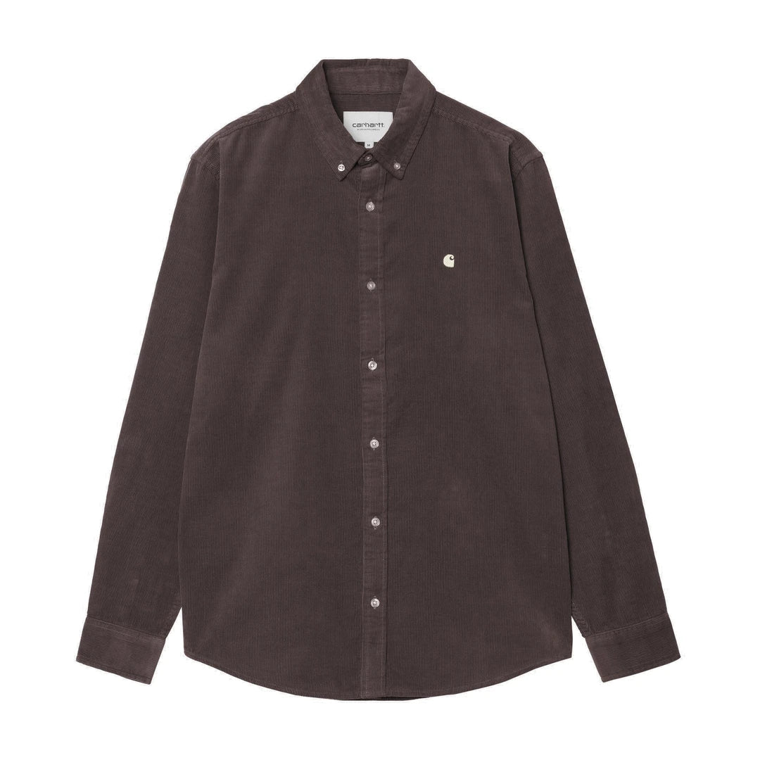 L/S Madison Fine Cord Shirt Shale / Wax