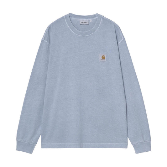 L/S Nelson T-Shirt Gentle Blue garment dyed