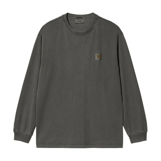 L/S Nelson T-Shirt Black garment dyed