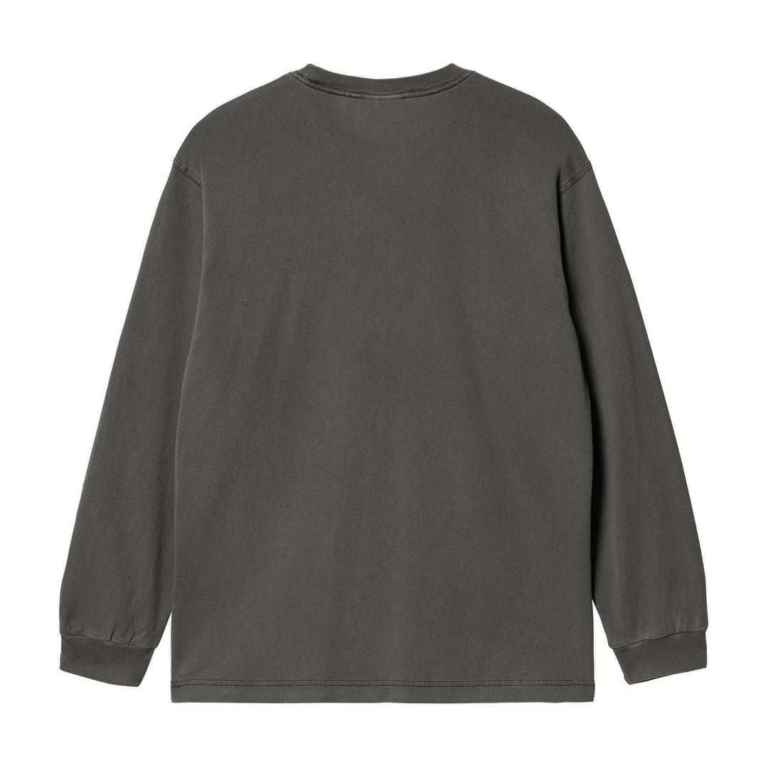 L/S Nelson T-Shirt Black garment dyed