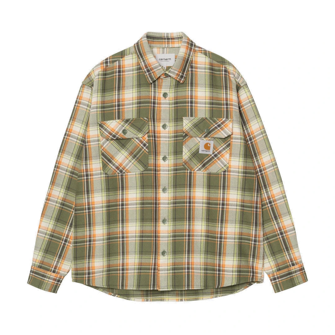 L/S Tunick Shirt Tunick Check Dollar Green