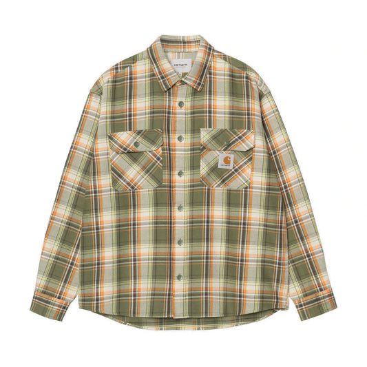 L/S Tunick Shirt Tunick Check Dollar Green