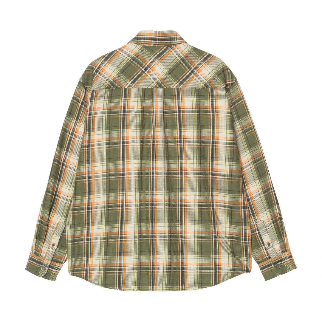 L/S Tunick Shirt Tunick Check Dollar Green