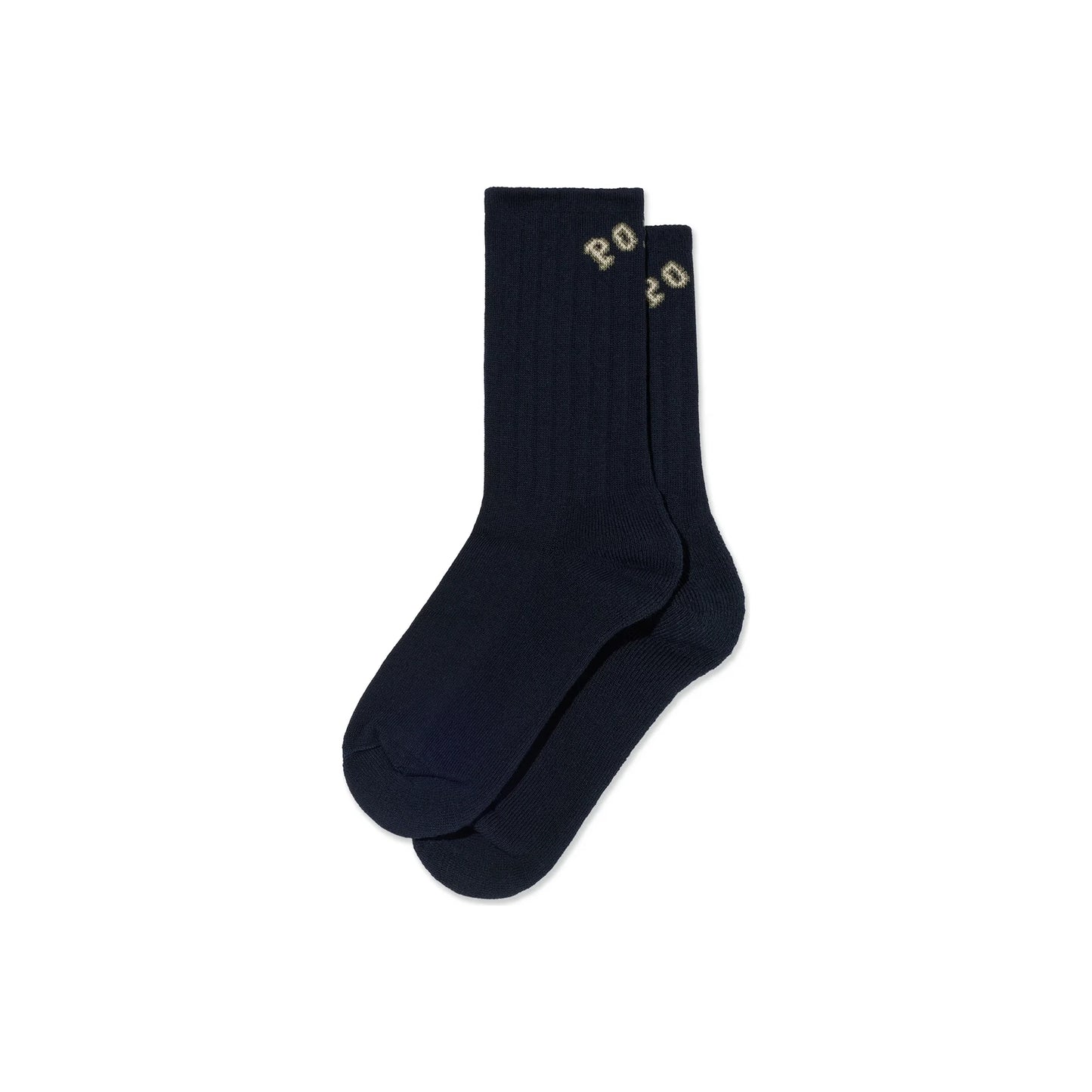 Large Rib Socks College Dark Navy