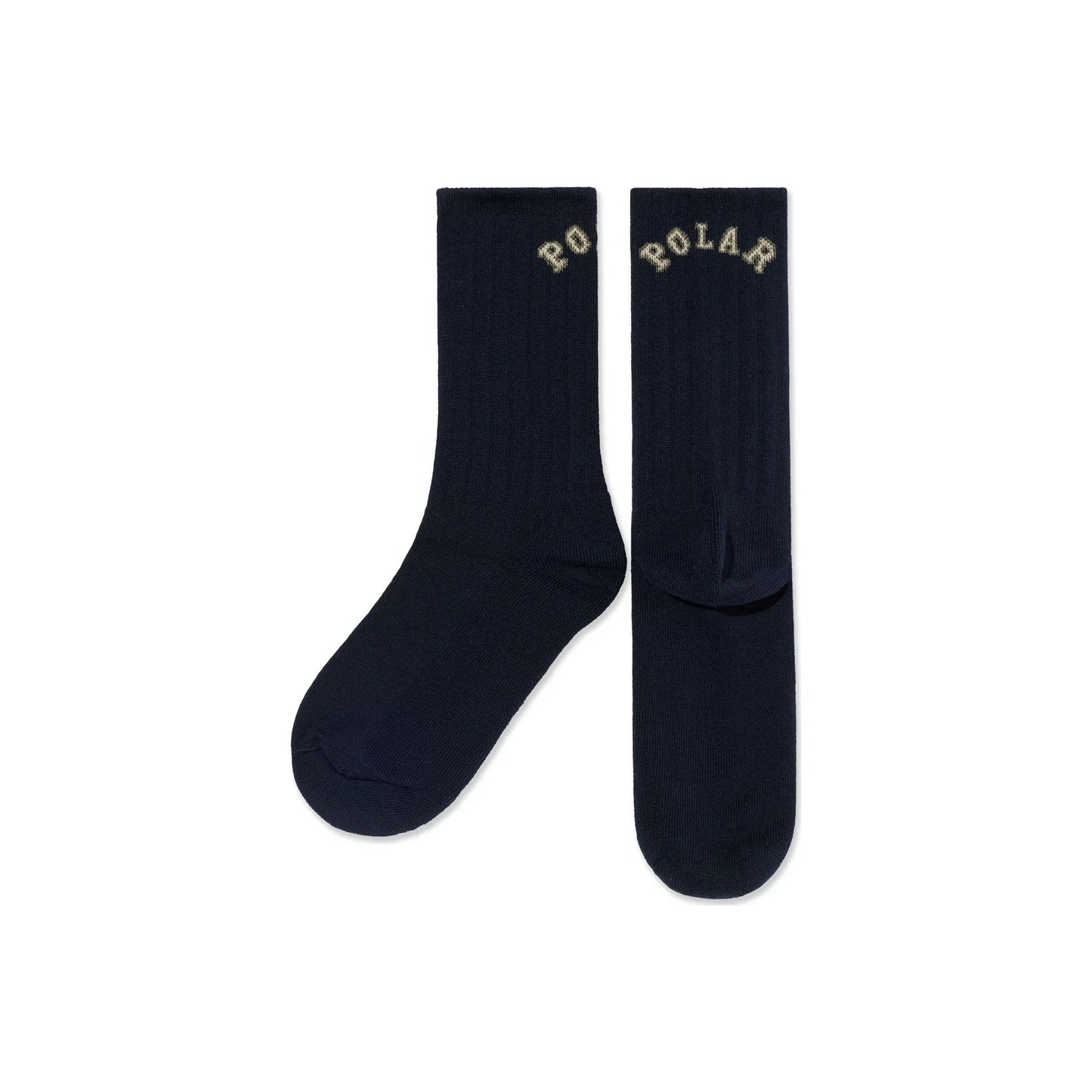 Large Rib Socks College Dark Navy