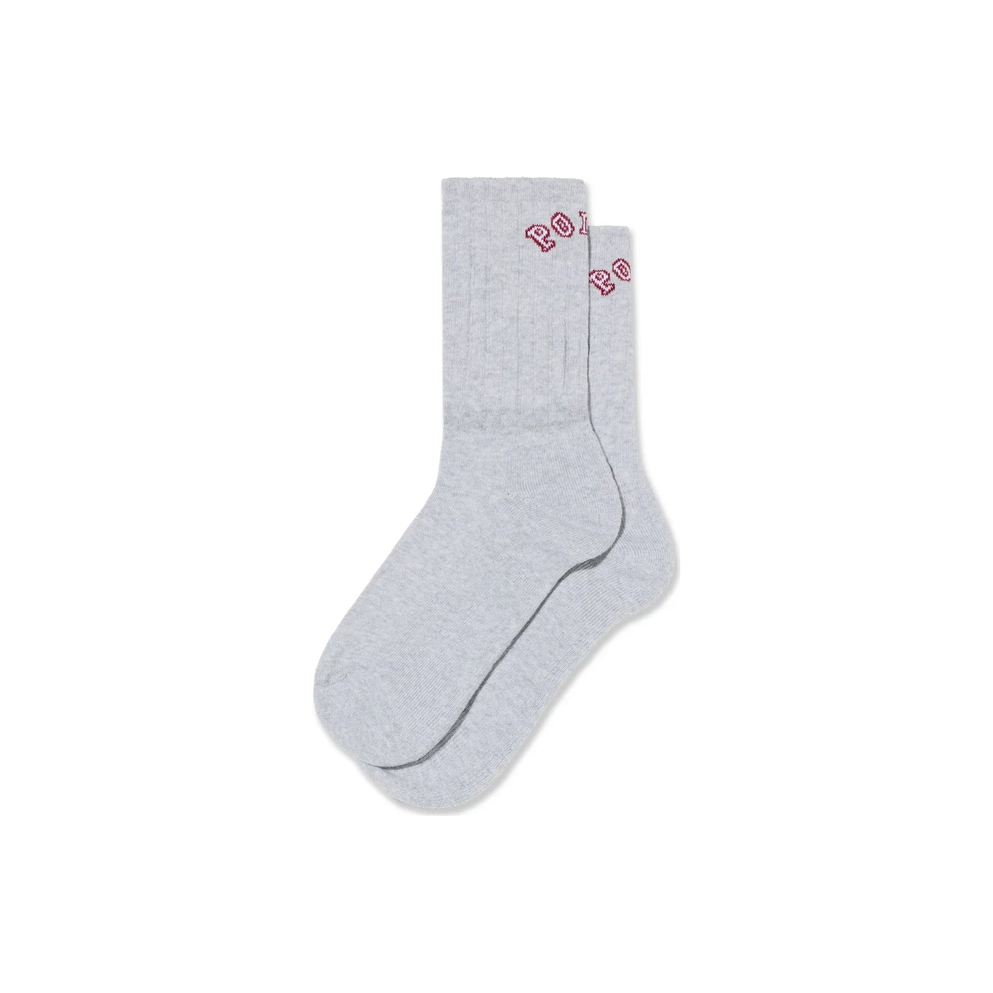 Large Rib Socks College Heather Grey