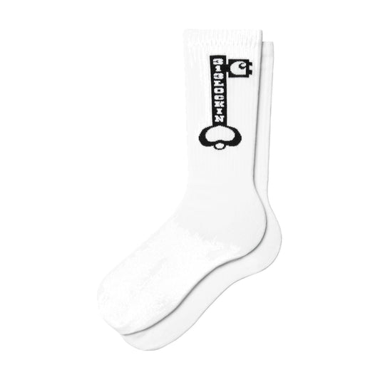 Locked Socks White / Black