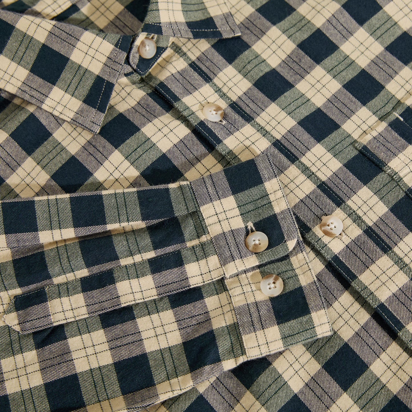 Mitchell LS Shirt Teal/Butter
