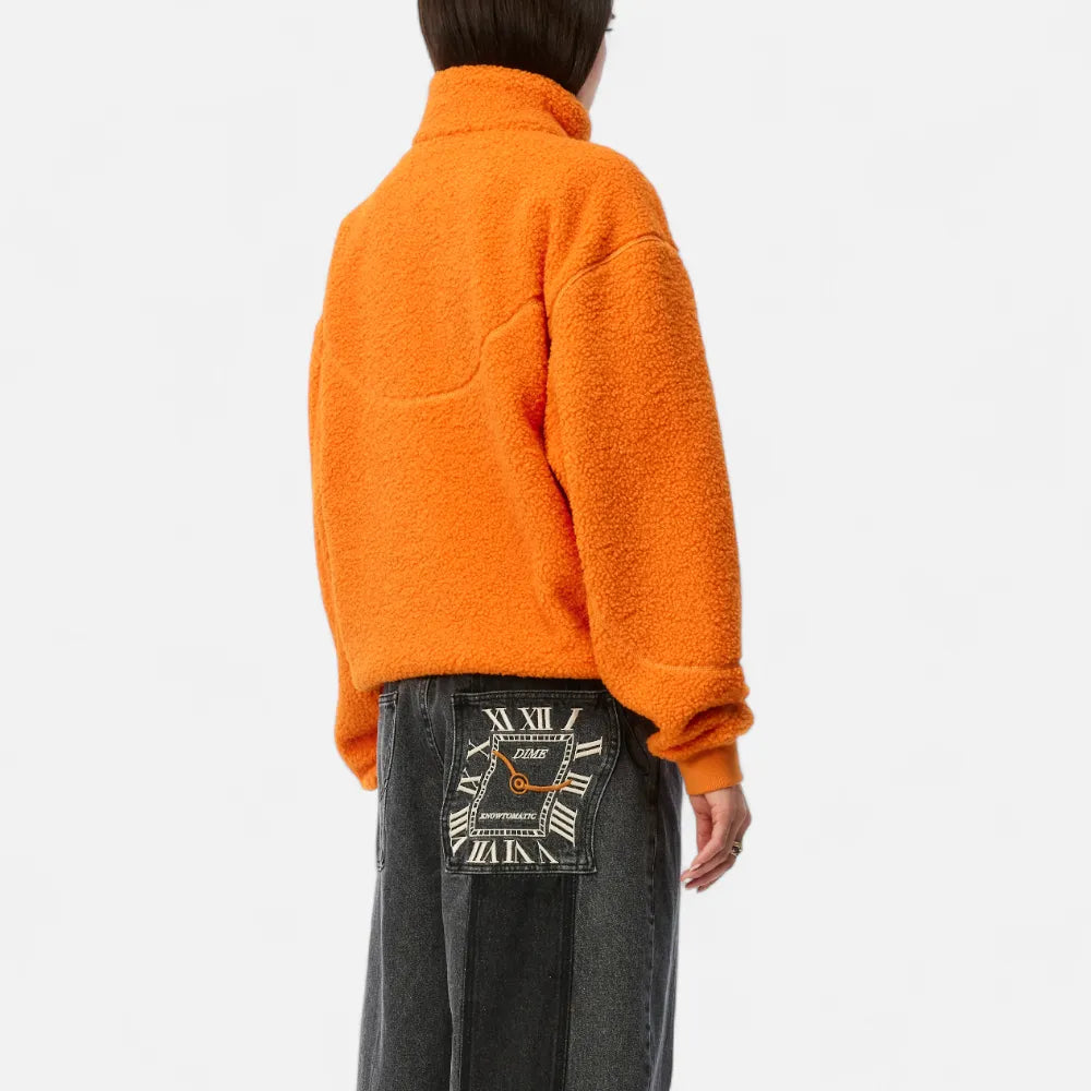 Polar Fleece Sherpa Zip Orange