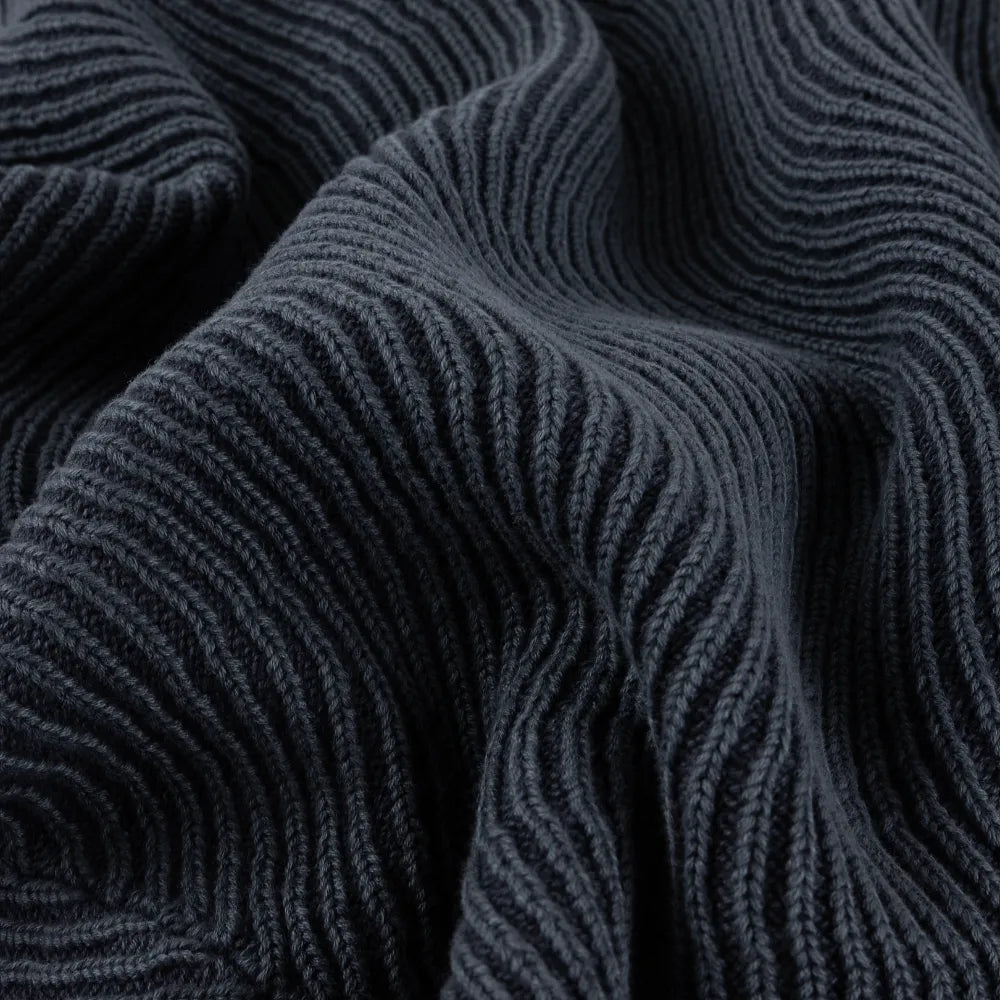 Wave Knit Sweater Navy