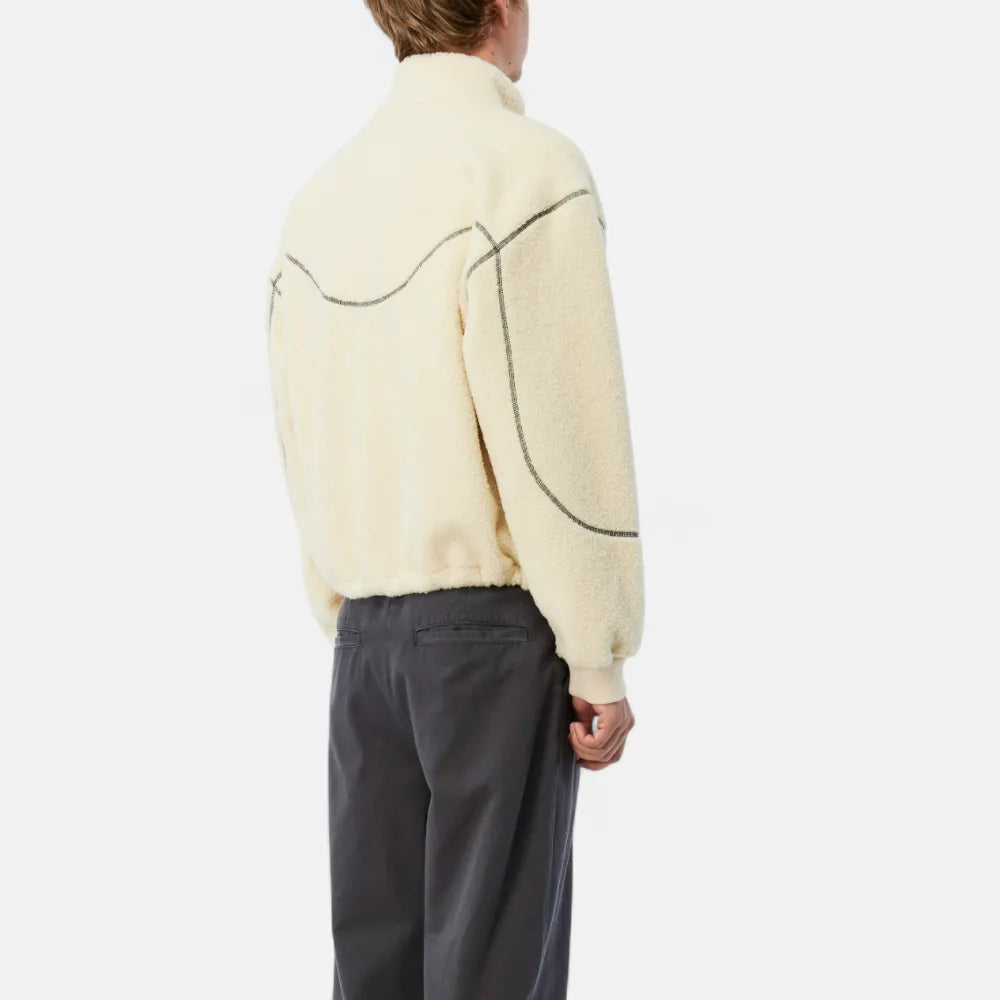 Polar Fleece Sherpa Zip Cream