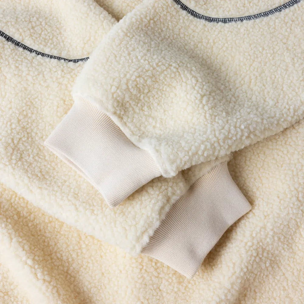 Polar Fleece Sherpa Zip Cream