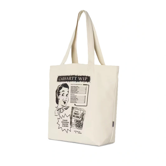 Canvas Graphic Tote Catalogue Print, Natural