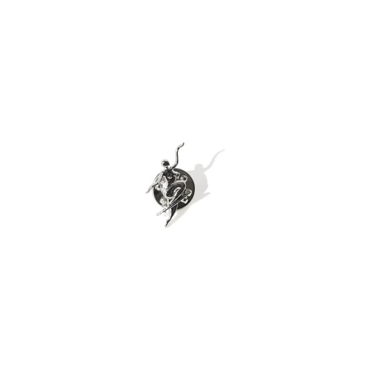 Pin No Complies Forever Silver