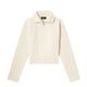WIDE-RIB JUMPER WITH TRUCKER COLLAR ECRU