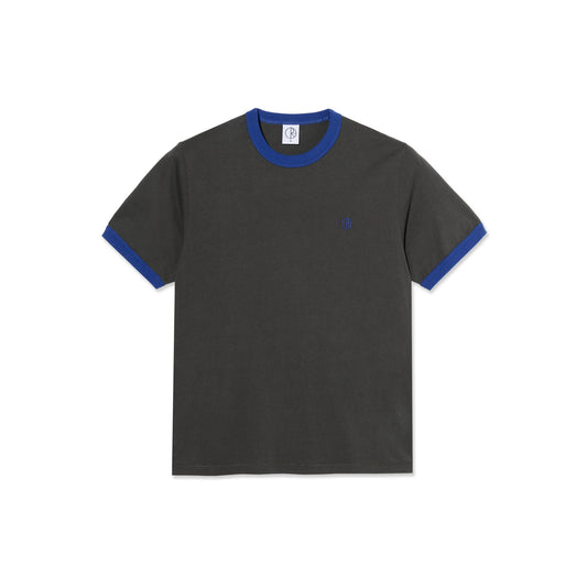 Ringer Tee Dirty Black/Egyptian Blue