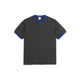 Ringer Tee Dirty Black/Egyptian Blue