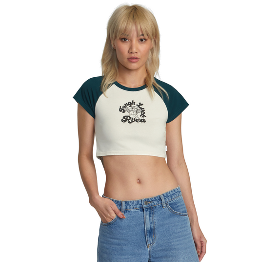 W' S/S Raglan Half Pine