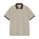 S/S Dion Polo Dion Stripe, Wax
