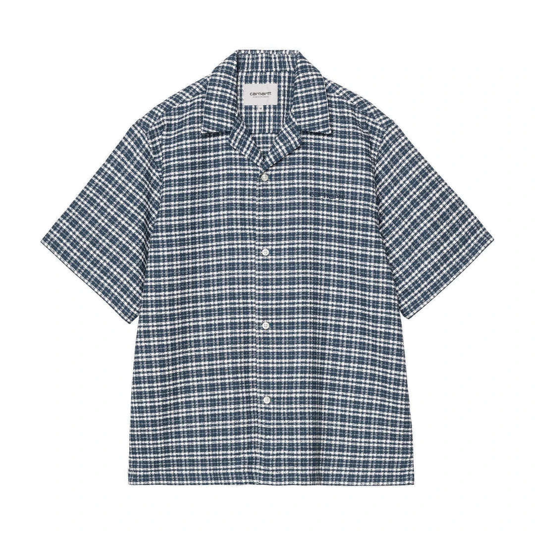 S/S Kander Shirt Kander Check, Blue River