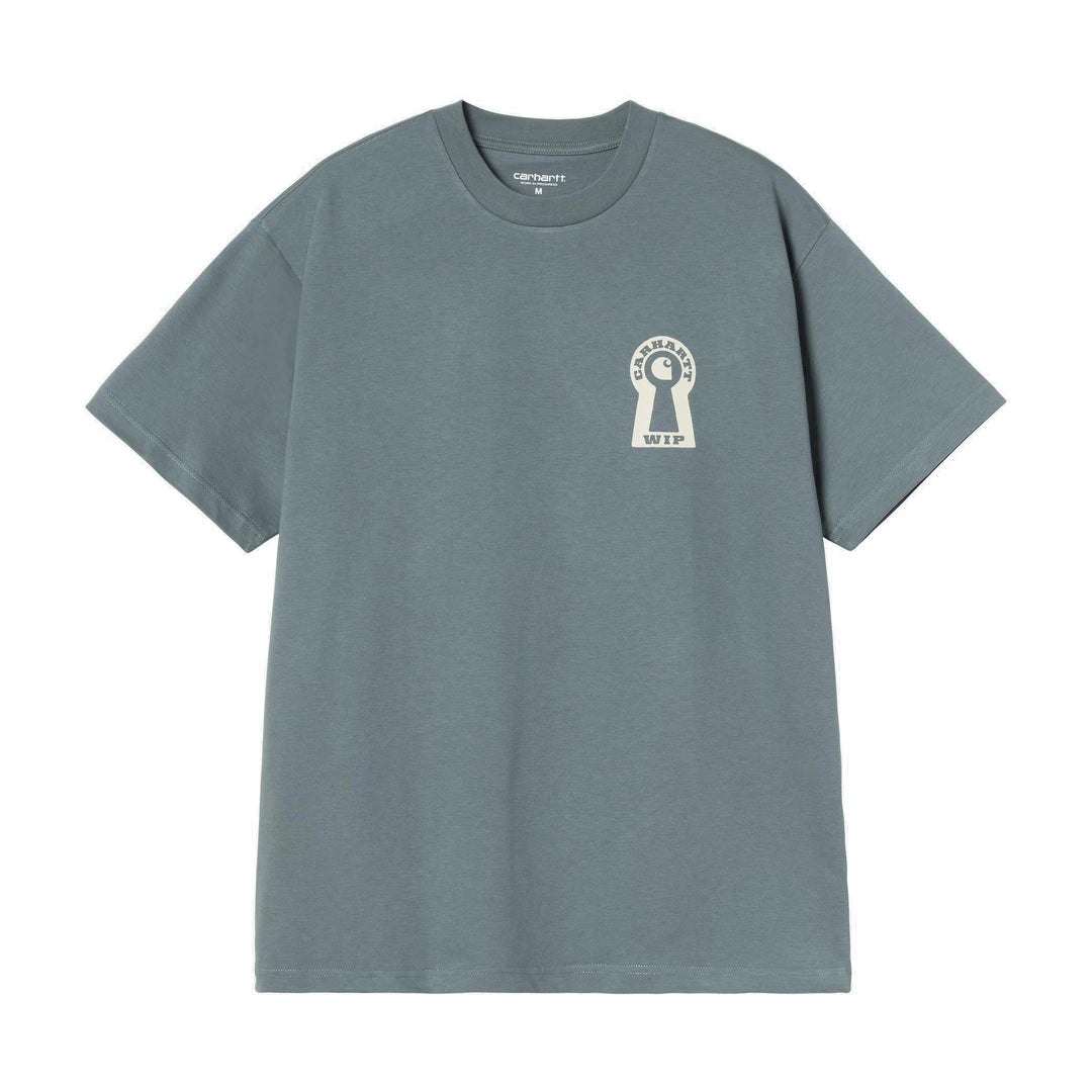 S/S Locked T-Shirt Cozy Blue