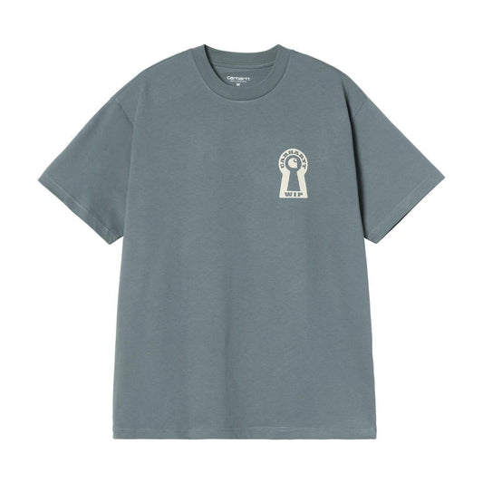 S/S Locked T-Shirt Cozy Blue