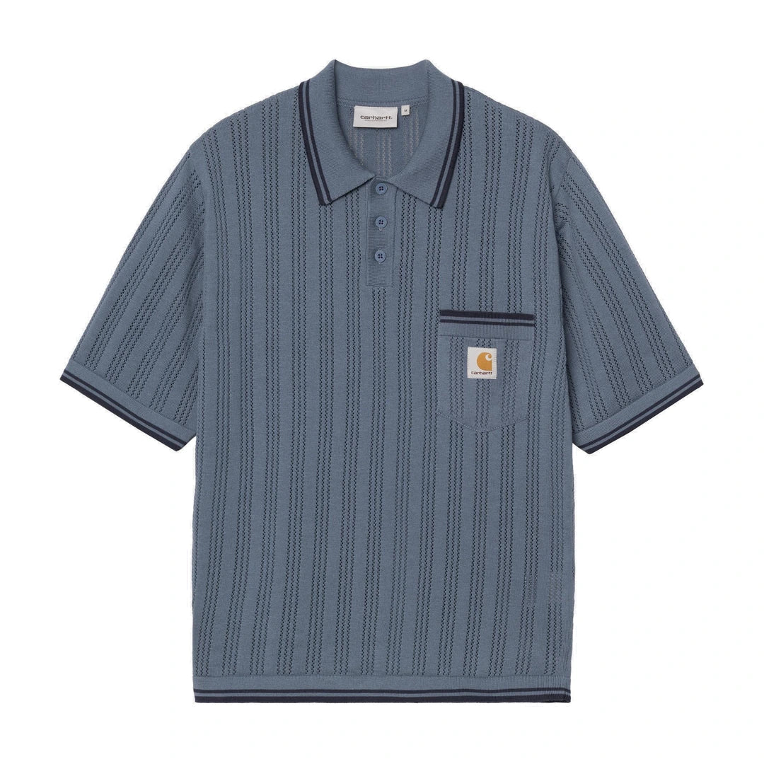 S/S Ramsey Polo Velvet Blue / Deep Night