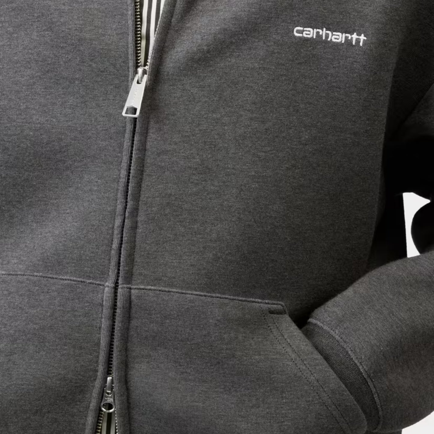 Alda Zip Sweat Jacket Black / White