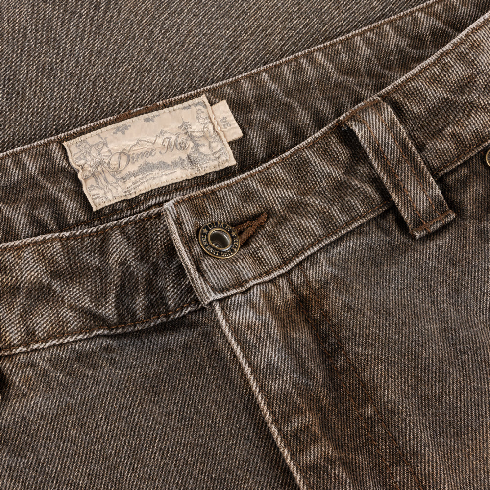 Relaxed Denim Sandblasted Brown