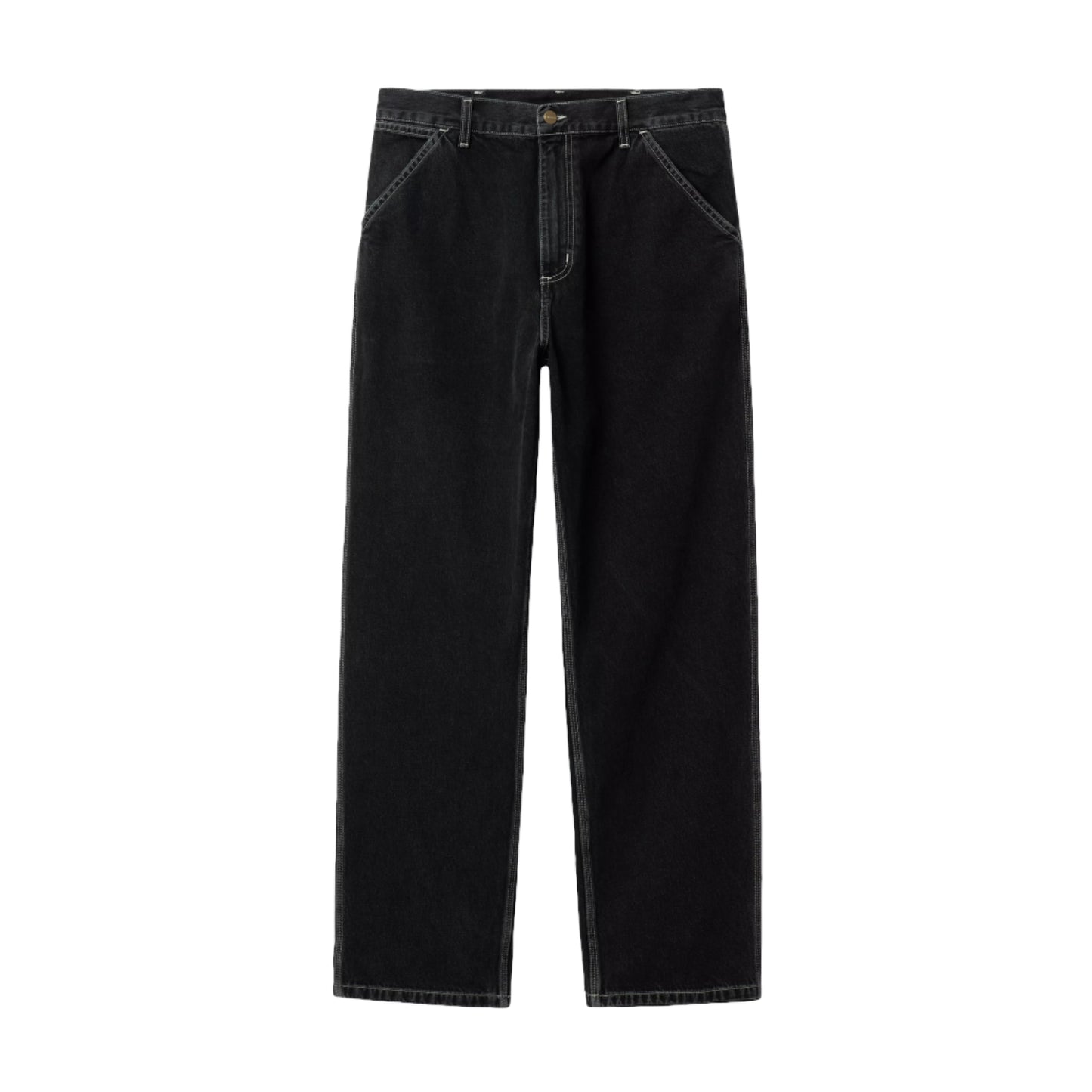 Simple Pant Black Heavy Stone Wash